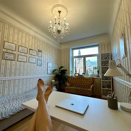 شقة Riga Old Town 2 Bedroom And Office Artdeco Apartment With Wifi And Tv ريغا